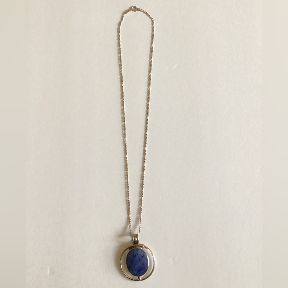Vintage Sterling silver necklace and pendant